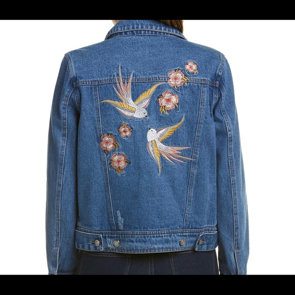 Lunik Jackets & Blazers - Embroidered Denim Jacket